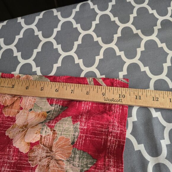 Tommy Bahama Shirt Mens Medium Red Silk Hawaiian Aloha Floral Tropical Camp - Picture 11 of 13